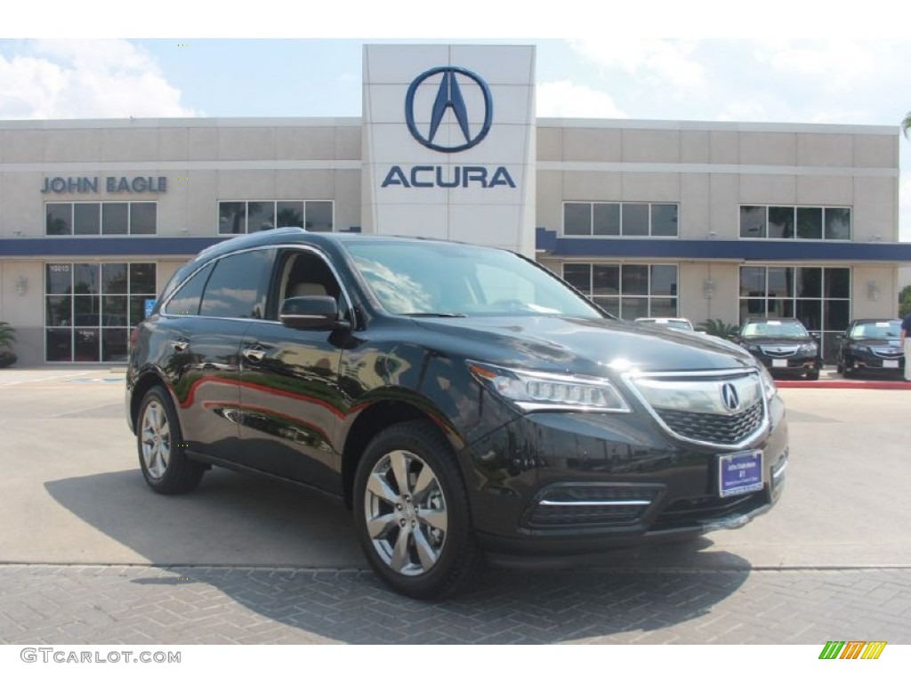 2015 MDX Advance - Crystal Black Pearl / Parchment photo #1