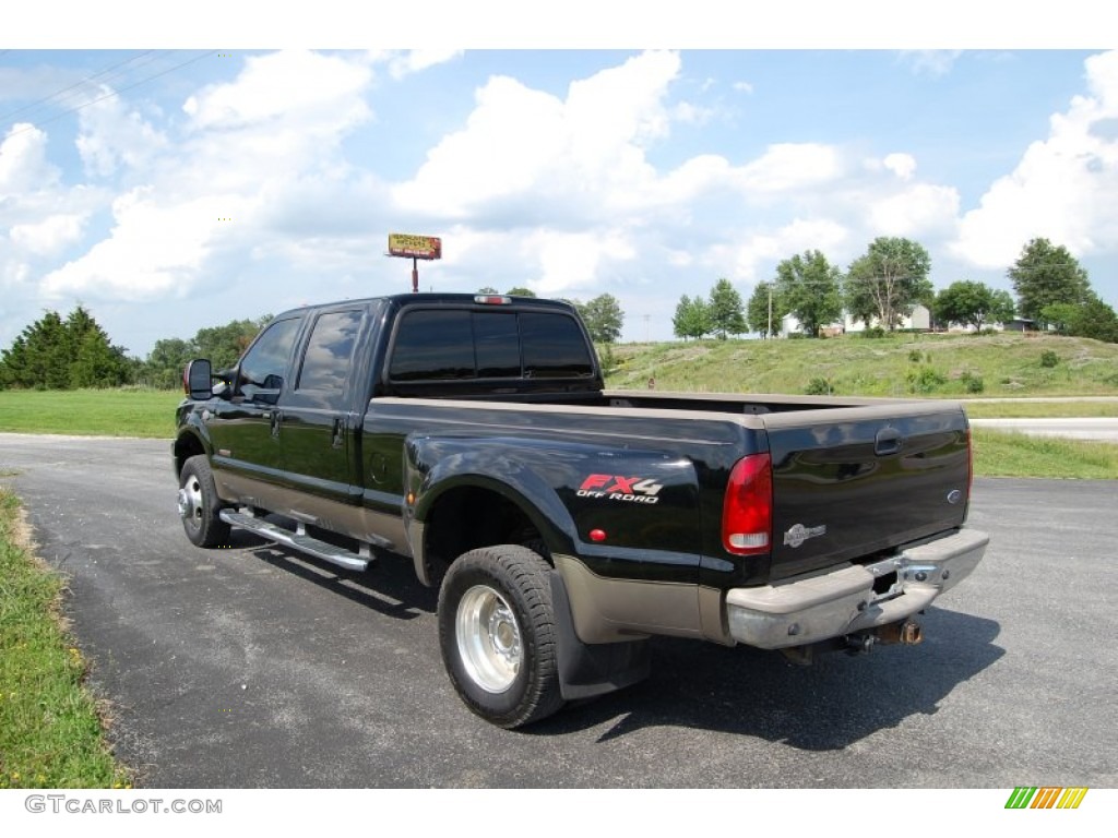 2006 F350 Super Duty King Ranch Crew Cab 4x4 Dually - Black / Tan photo #5