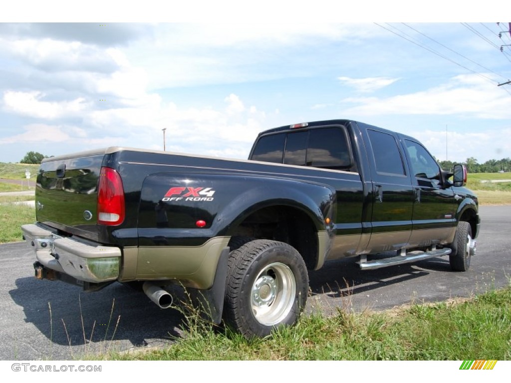 2006 F350 Super Duty King Ranch Crew Cab 4x4 Dually - Black / Tan photo #6