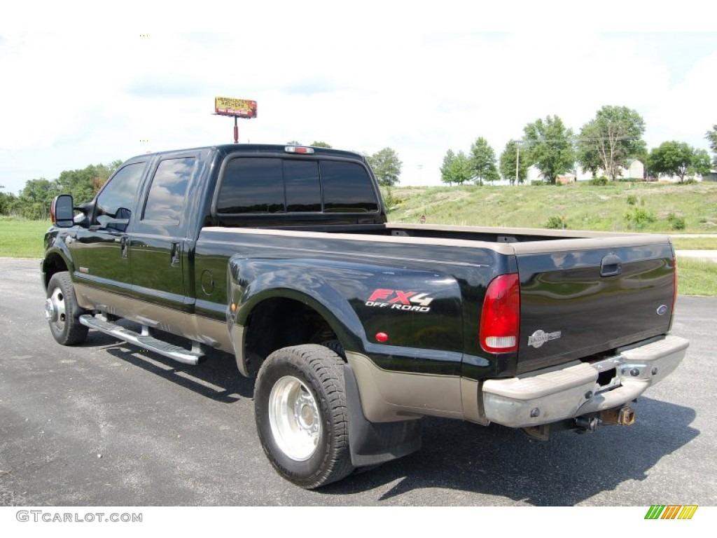 2006 F350 Super Duty King Ranch Crew Cab 4x4 Dually - Black / Tan photo #7