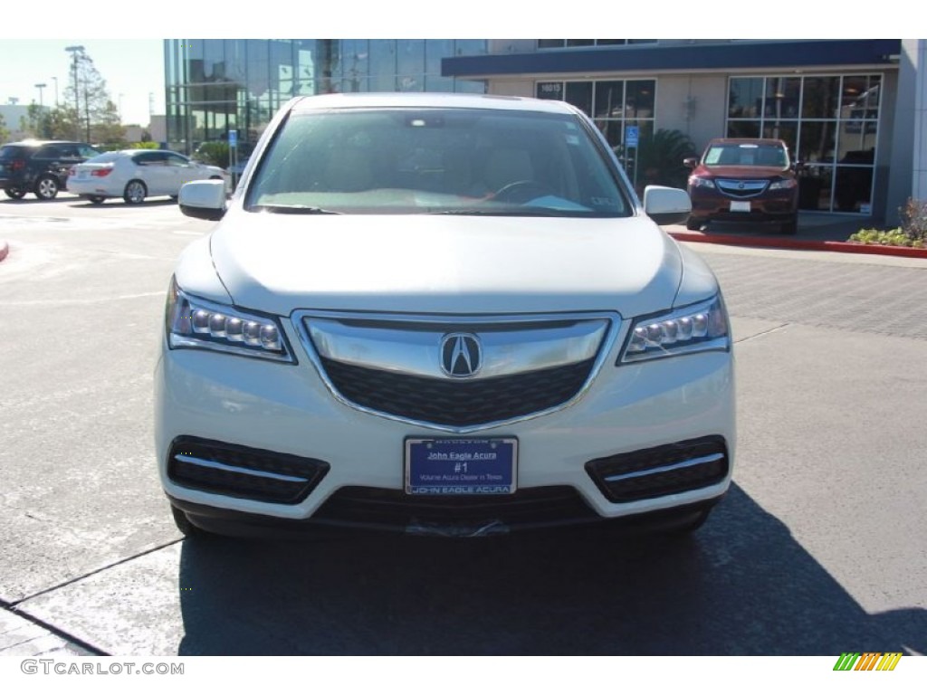 2015 MDX Technology - White Diamond Pearl / Parchment photo #2