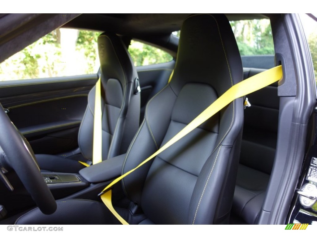 Black Interior 2014 Porsche 911 Turbo S Coupe Photo #94834577