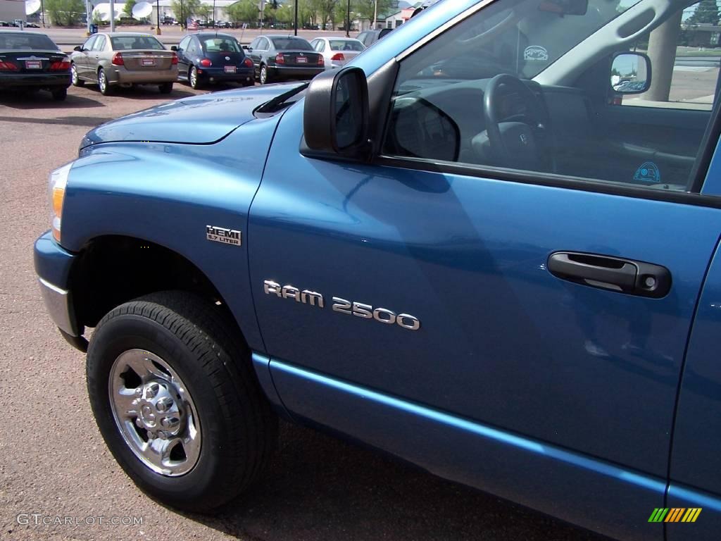 2006 Ram 2500 SLT Quad Cab 4x4 - Atlantic Blue Pearl / Medium Slate Gray photo #21