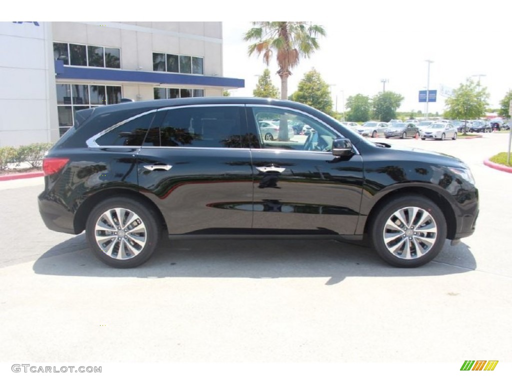 2015 MDX Technology - Crystal Black Pearl / Ebony photo #8