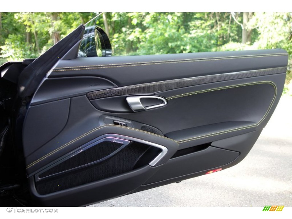 2014 Porsche 911 Turbo S Coupe Black Door Panel Photo #94834778