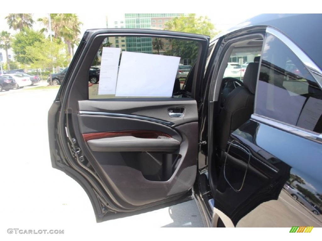 2015 MDX Technology - Crystal Black Pearl / Ebony photo #12