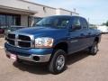 2006 Atlantic Blue Pearl Dodge Ram 2500 SLT Quad Cab 4x4  photo #24