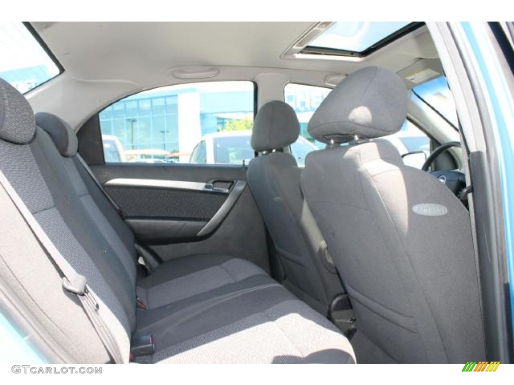 2007 Aveo LT Sedan - Icelandic Blue / Charcoal Black photo #9