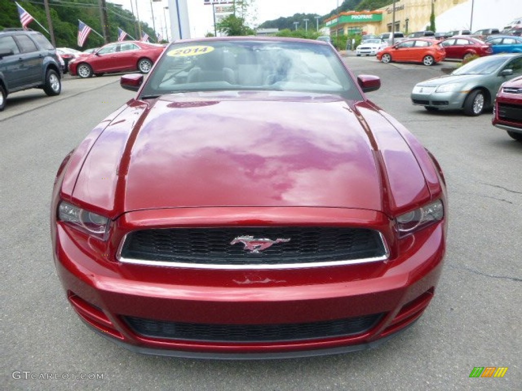2014 Mustang V6 Convertible - Race Red / Charcoal Black photo #7