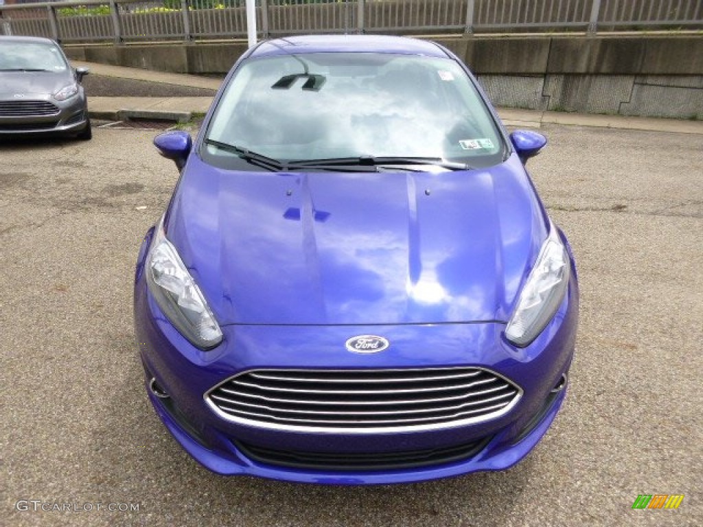 2014 Fiesta SE Sedan - Performance Blue / Charcoal Black photo #3