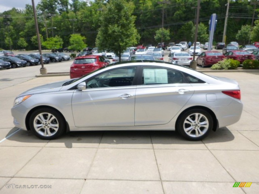 2013 Sonata Limited - Radiant Silver / Black photo #5