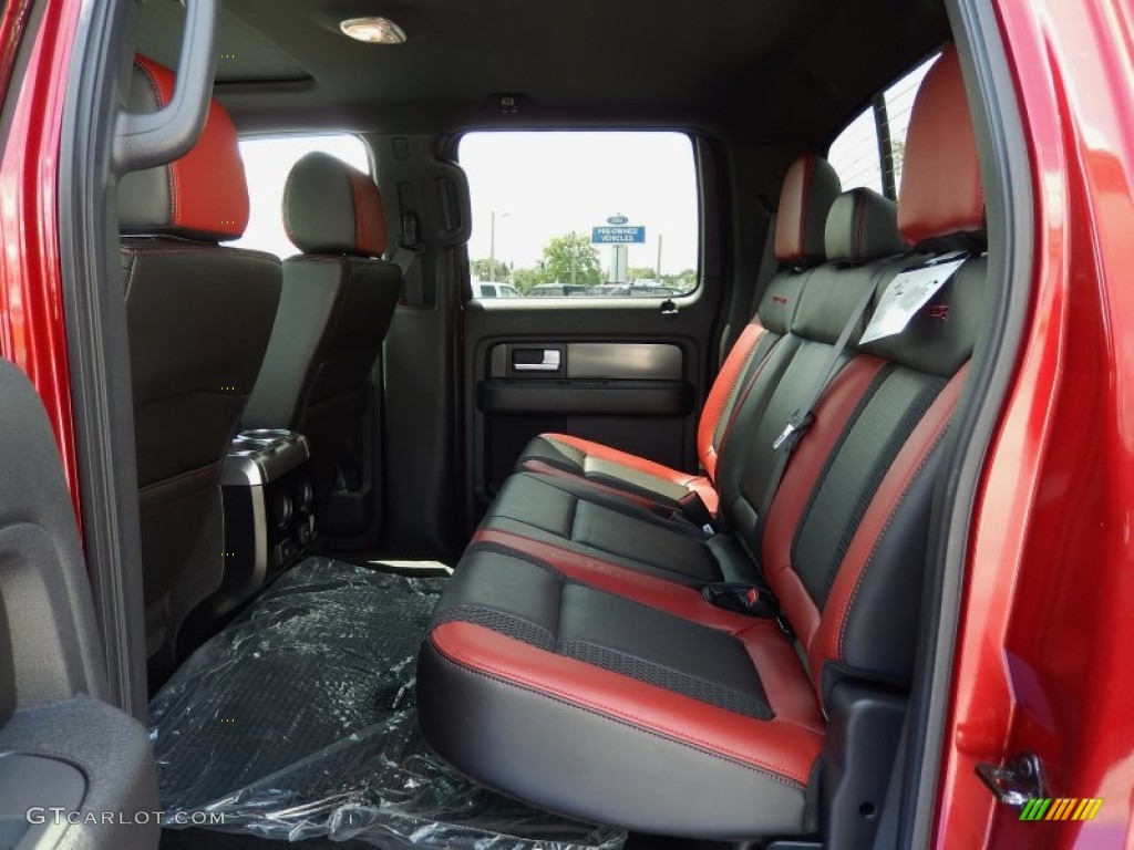 2014 F150 SVT Raptor SuperCrew 4x4 - Ruby Red / Raptor Special Edition Black/Brick Accent photo #8