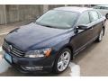 2014 Night Blue Metallic Volkswagen Passat V6 SEL Premium  photo #3