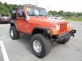 2005 Impact Orange Jeep Wrangler X 4x4  photo #10