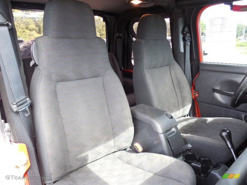 2005 Wrangler X 4x4 - Impact Orange / Dark Slate Gray photo #12