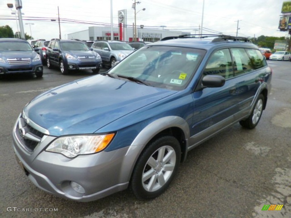 2009 Outback 2.5i Special Edition Wagon - Newport Blue Pearl / Off Black photo #3