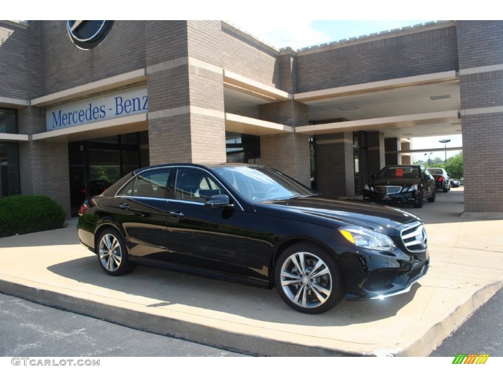 2014 E 350 4Matic Sedan - Black / Black photo #1