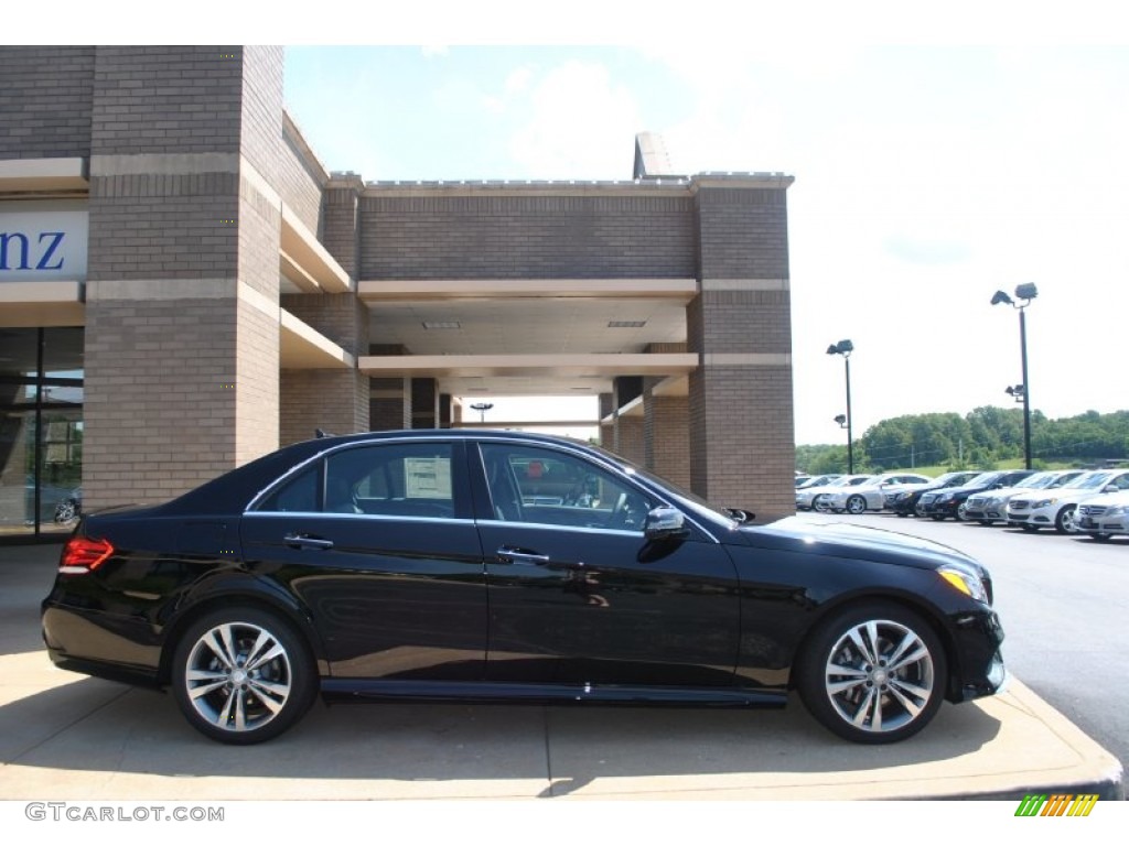 2014 E 350 4Matic Sedan - Black / Black photo #2