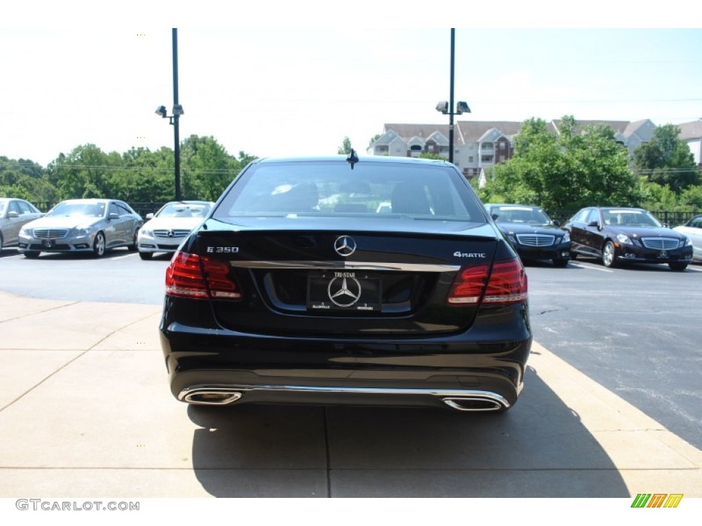 2014 E 350 4Matic Sedan - Black / Black photo #3