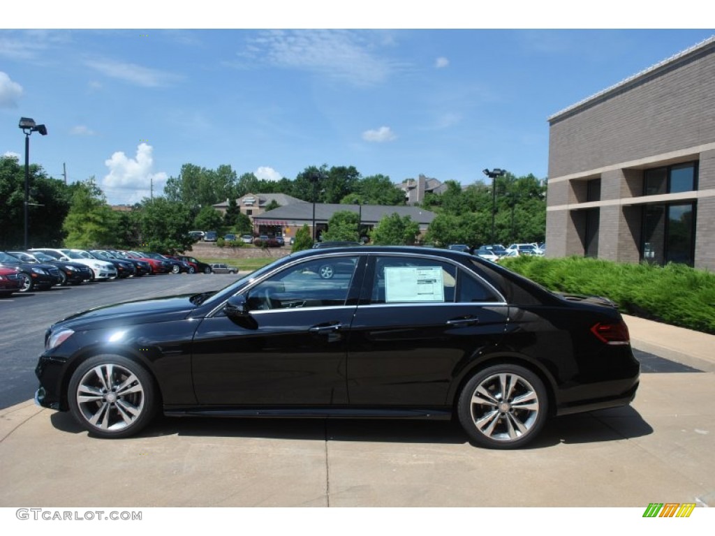 2014 E 350 4Matic Sedan - Black / Black photo #4