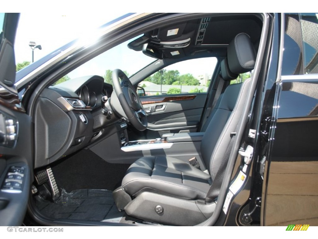 2014 E 350 4Matic Sedan - Black / Black photo #5