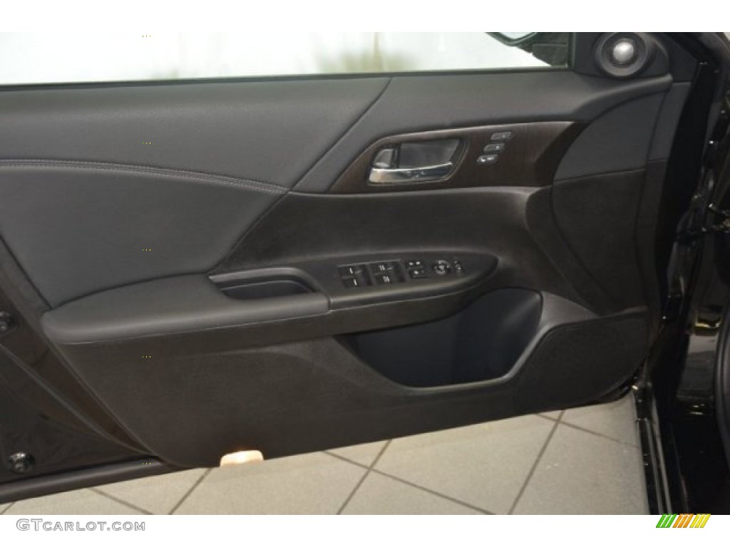 2014 Accord EX-L V6 Sedan - Crystal Black Pearl / Black photo #8