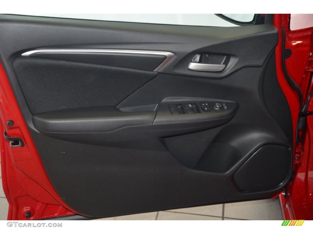 2015 Honda Fit LX Black Door Panel Photo #94851692