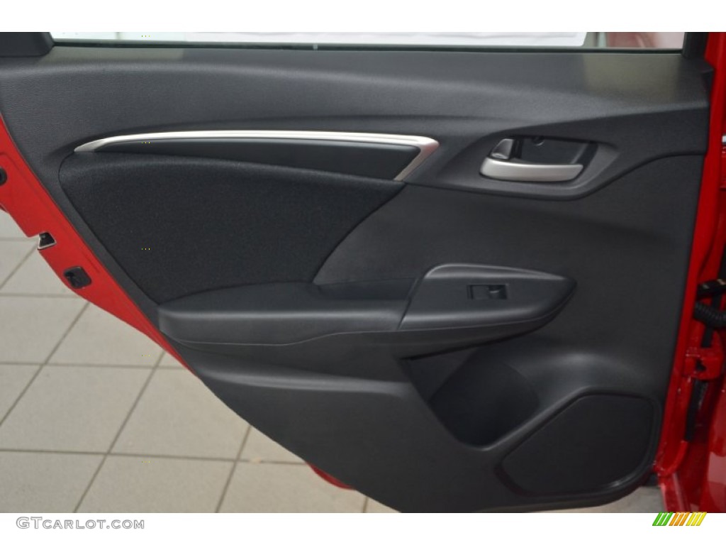 2015 Honda Fit LX Black Door Panel Photo #94851806