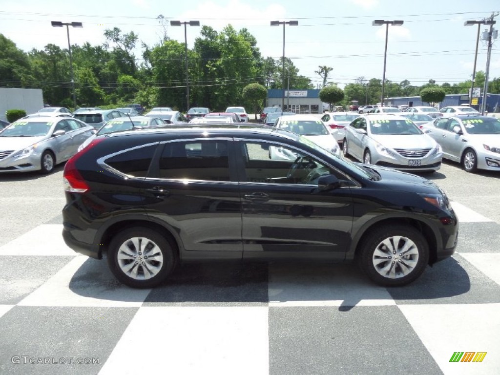 2013 CR-V EX-L - Crystal Black Pearl / Black photo #3