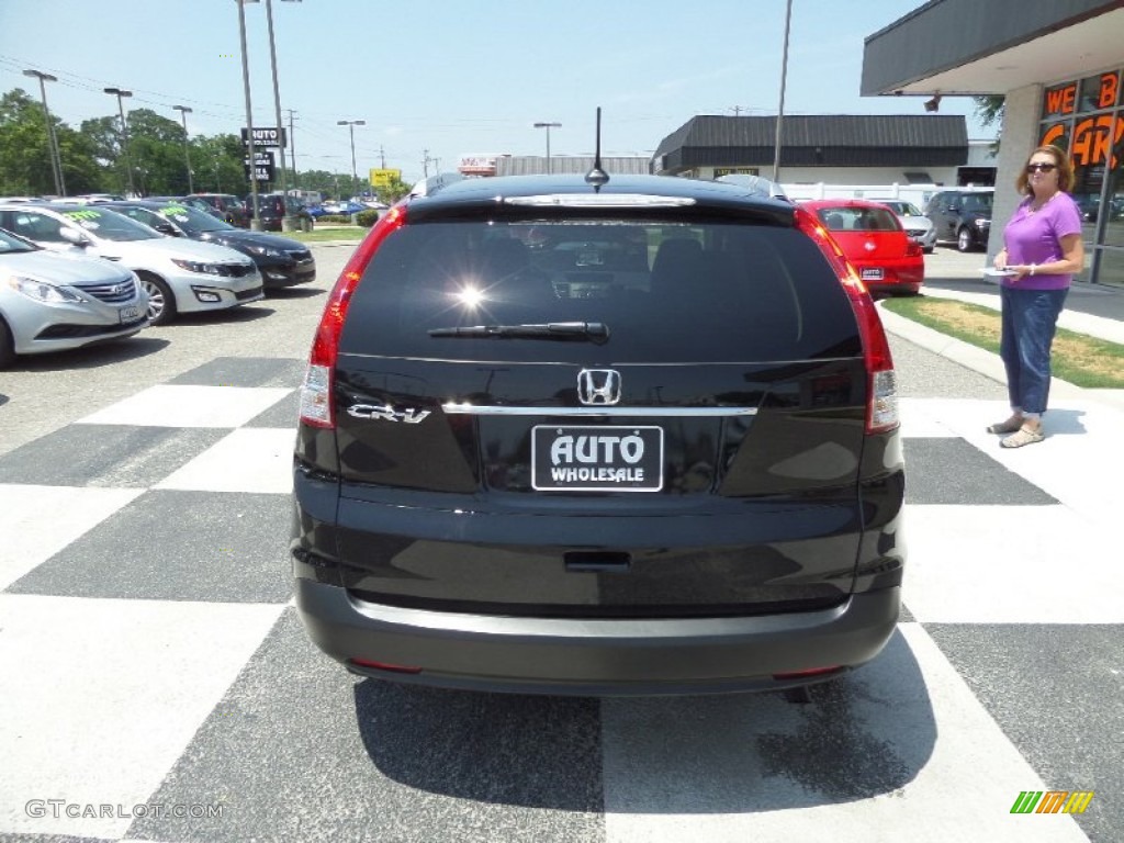 2013 CR-V EX-L - Crystal Black Pearl / Black photo #4