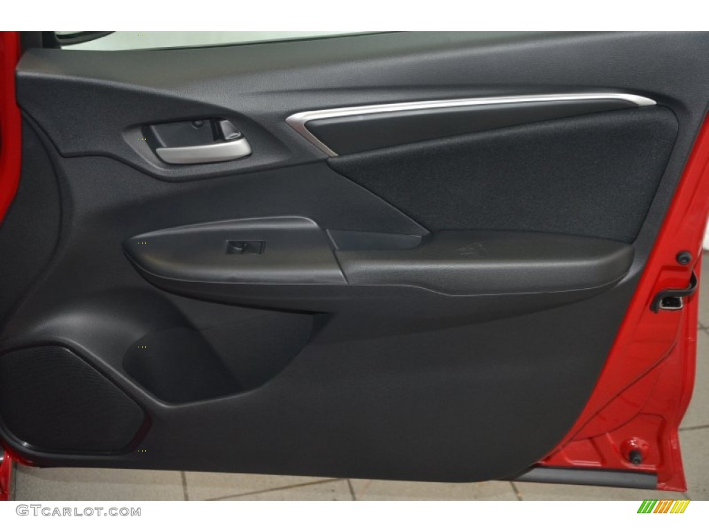2015 Honda Fit LX Black Door Panel Photo #94851857