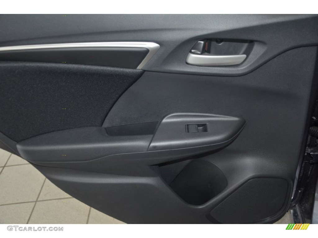 2015 Honda Fit LX Black Door Panel Photo #94852135