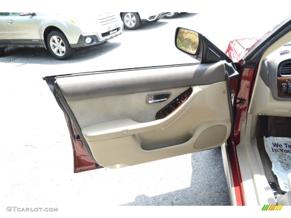2002 Outback Wagon - Regatta Red Pearl / Beige photo #18