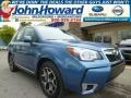 2015 Quartz Blue Pearl Subaru Forester 2.0XT Touring  photo #1