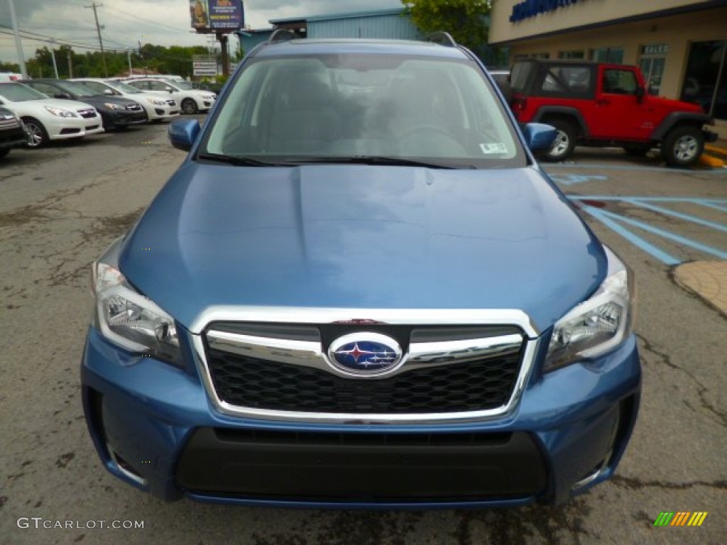 2015 Forester 2.0XT Touring - Quartz Blue Pearl / Black photo #2