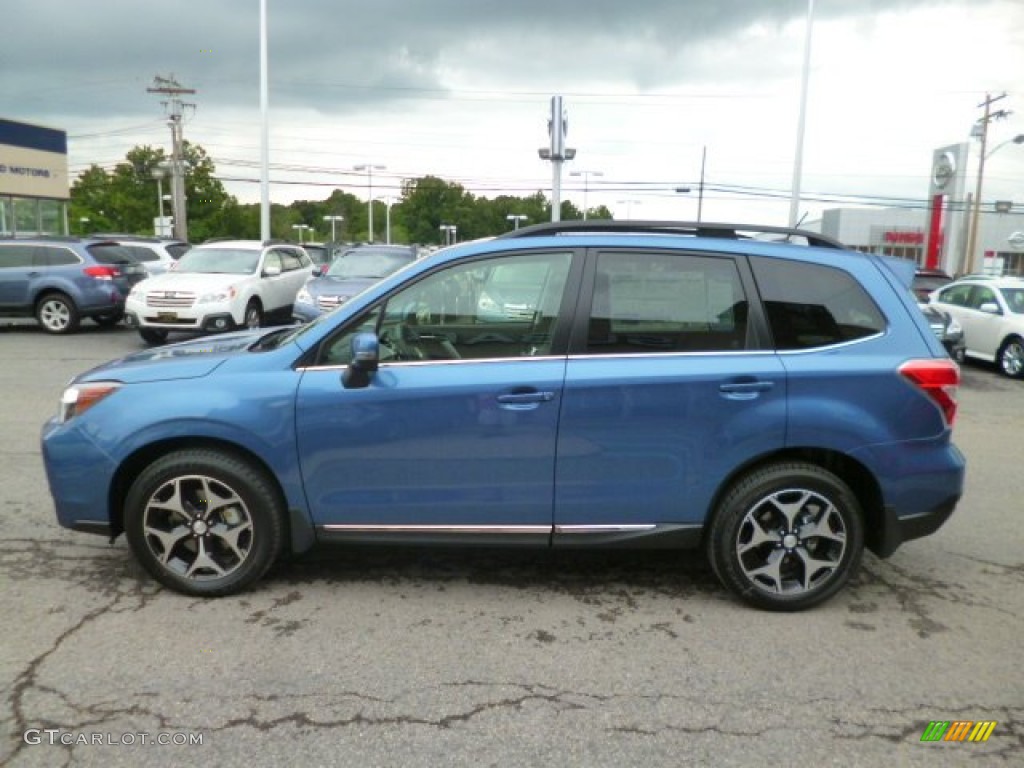 2015 Forester 2.0XT Touring - Quartz Blue Pearl / Black photo #4