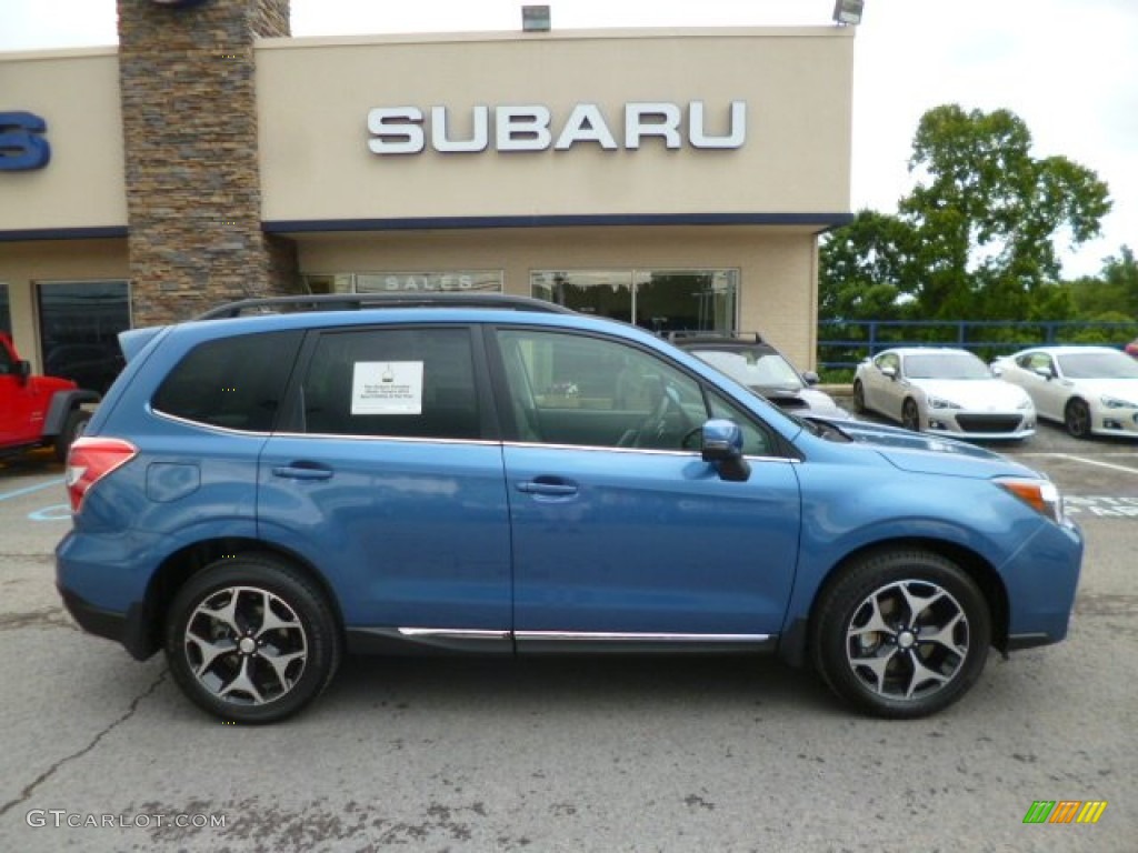 Quartz Blue Pearl 2015 Subaru Forester 2.0XT Touring Exterior Photo #94853999