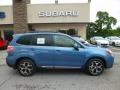 2015 Quartz Blue Pearl Subaru Forester 2.0XT Touring  photo #8