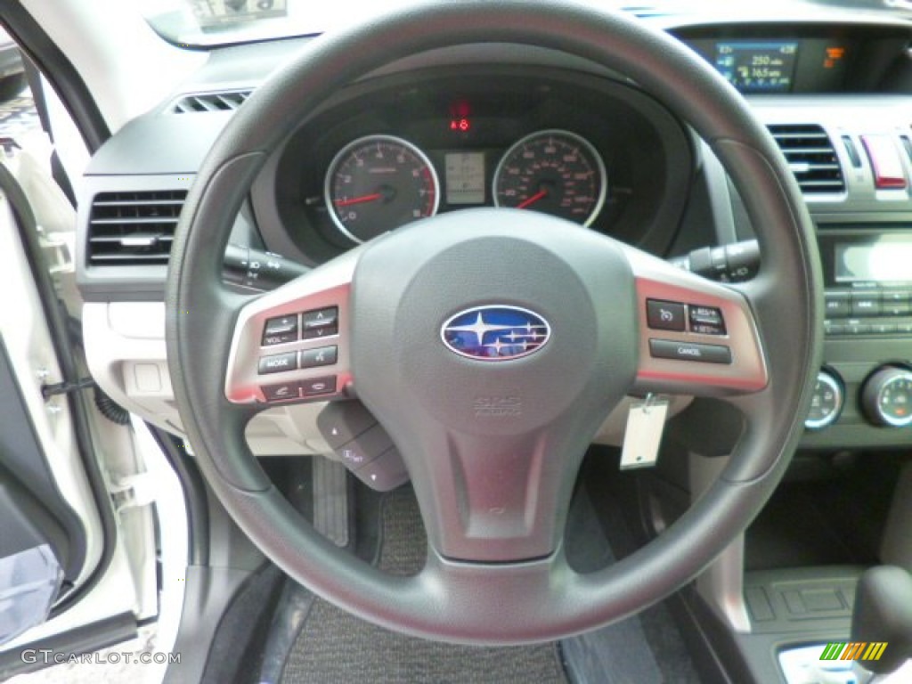 2015 Subaru Forester 2.5i Gray Steering Wheel Photo #94854971