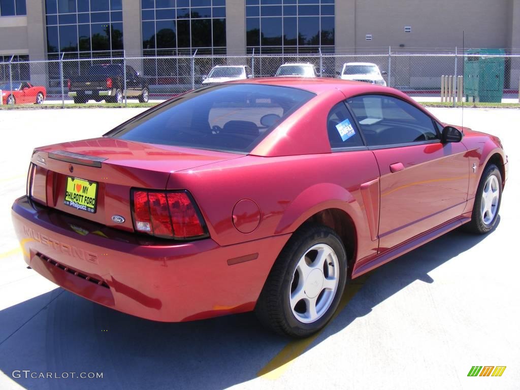 2003 Mustang V6 Coupe - Redfire Metallic / Medium Graphite photo #3