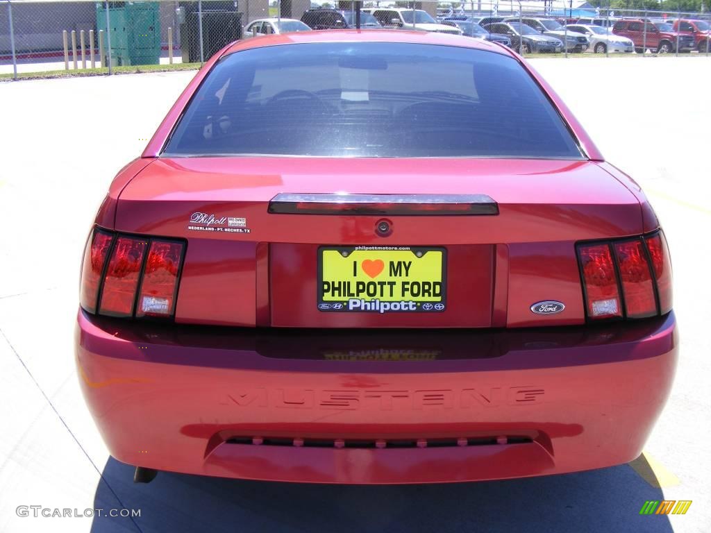 2003 Mustang V6 Coupe - Redfire Metallic / Medium Graphite photo #4