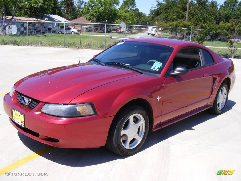 2003 Mustang V6 Coupe - Redfire Metallic / Medium Graphite photo #7