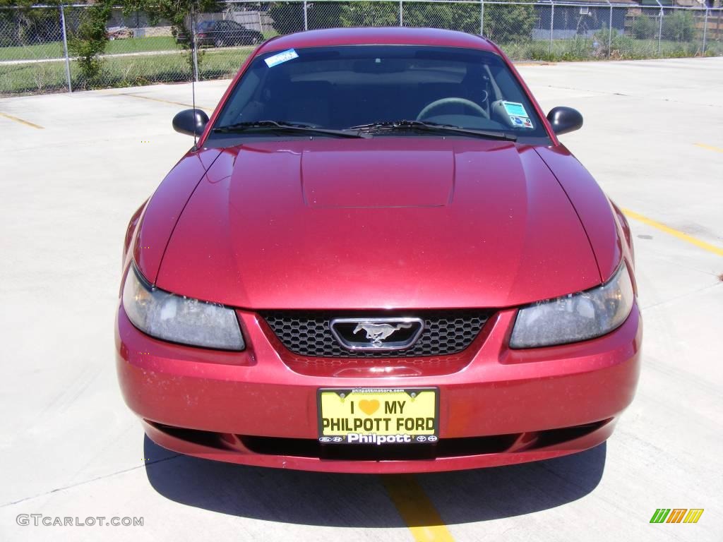 2003 Mustang V6 Coupe - Redfire Metallic / Medium Graphite photo #8