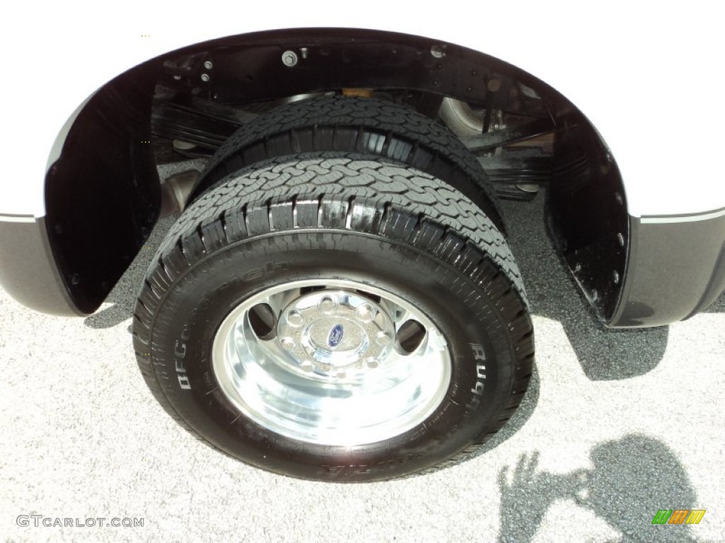 2014 F350 Super Duty XLT Crew Cab 4x4 Dually - Oxford White / Black photo #4