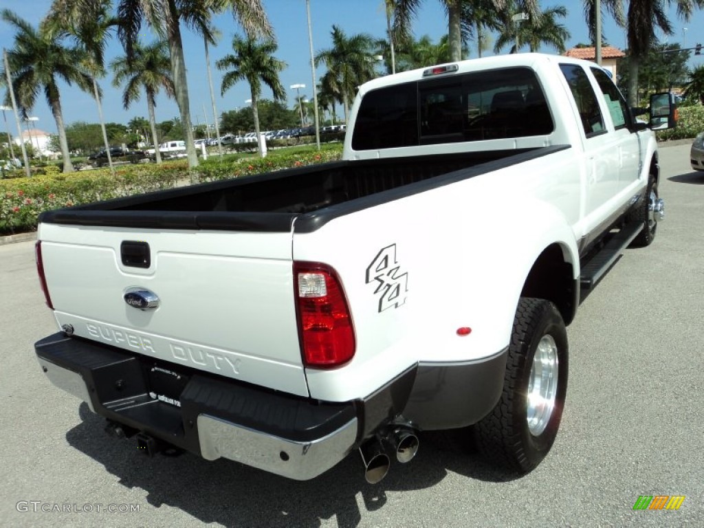 2014 F350 Super Duty XLT Crew Cab 4x4 Dually - Oxford White / Black photo #6