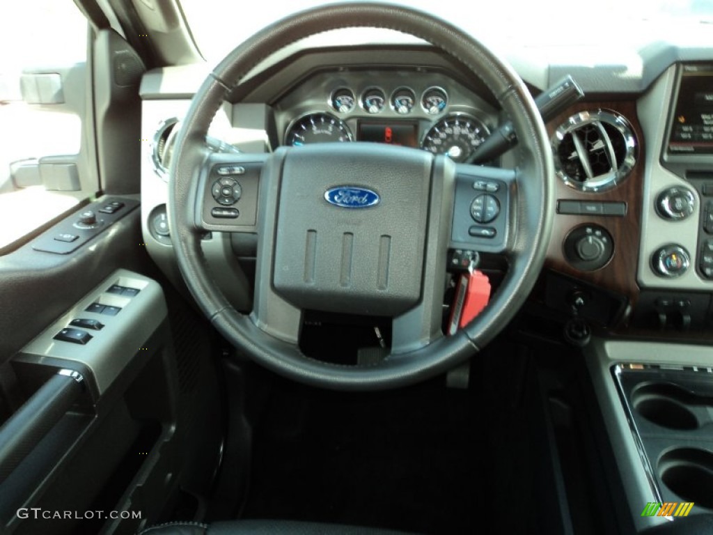 2014 F350 Super Duty XLT Crew Cab 4x4 Dually - Oxford White / Black photo #23