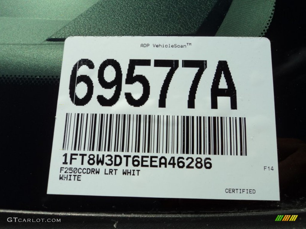 2014 F350 Super Duty XLT Crew Cab 4x4 Dually - Oxford White / Black photo #34