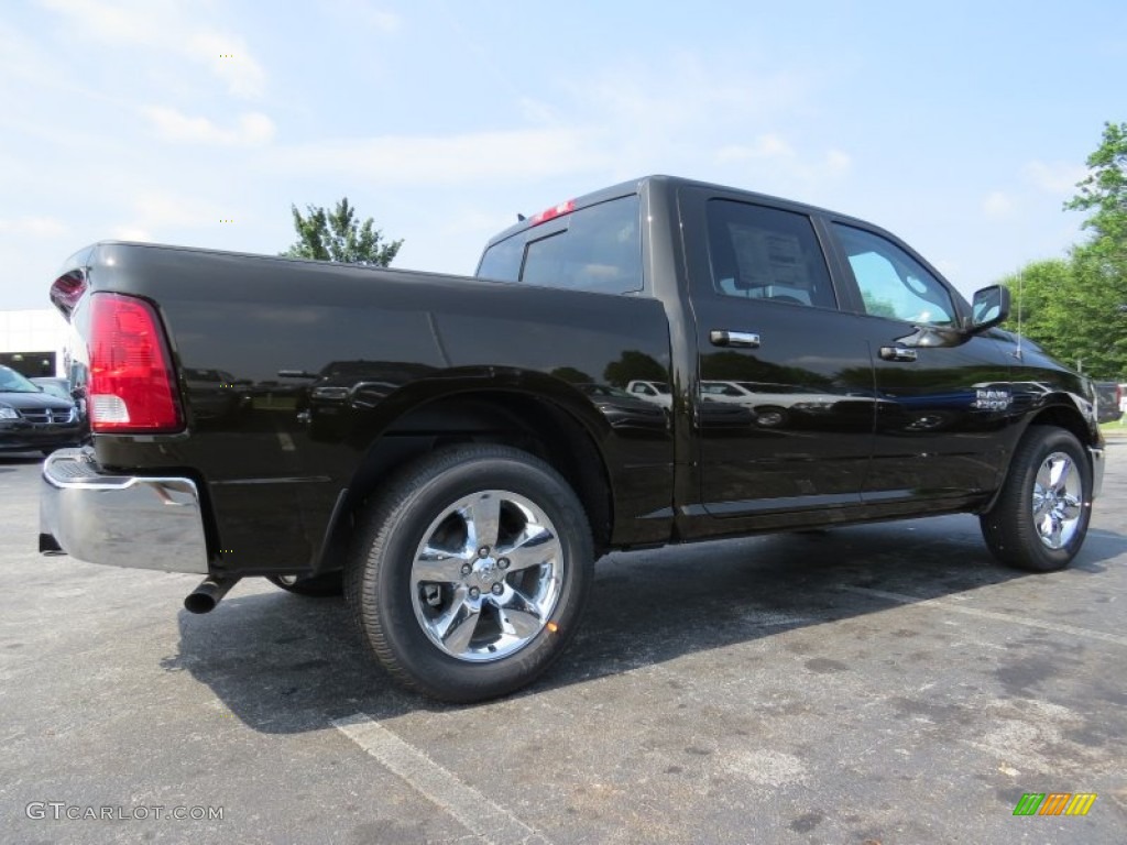 2014 1500 Big Horn Crew Cab - Black Gold Pearl Coat / Black/Diesel Gray photo #3