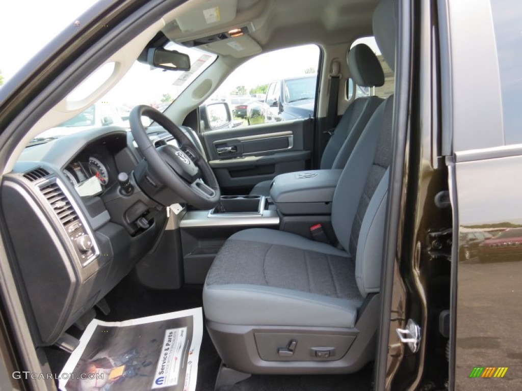 2014 1500 Big Horn Crew Cab - Black Gold Pearl Coat / Black/Diesel Gray photo #6