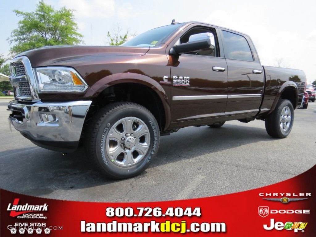2014 2500 Laramie Crew Cab 4x4 - Western Brown / Canyon Brown/Light Frost Beige photo #1